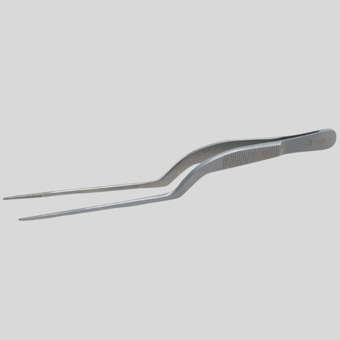 J.B. Prince U924 B Offset Fine Tip Tweezer 6.5 Inches
